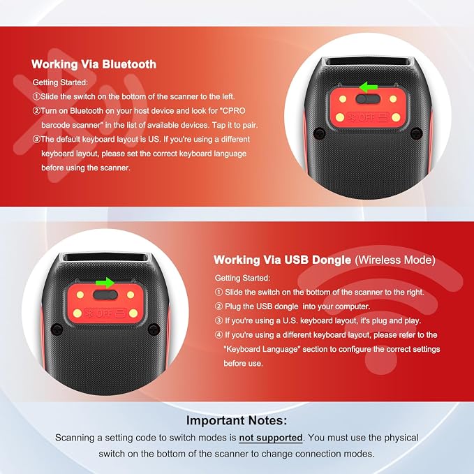 NETUM CS9000 Bluetooth QR Code Scanner– Upgraded Wireless Barcode Scanner - Image 8