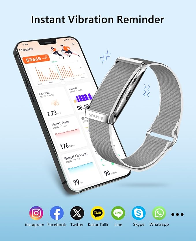 Smart Bracelet for Men Women, Health Activity Fitness Trackers, 24H Sleep - Image 5