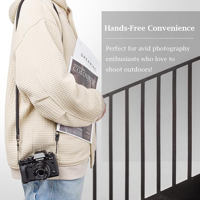VOVMOEYA Nylon Braided Camera Rope Strap, Camera Neck Shoulder Strap - Image 3