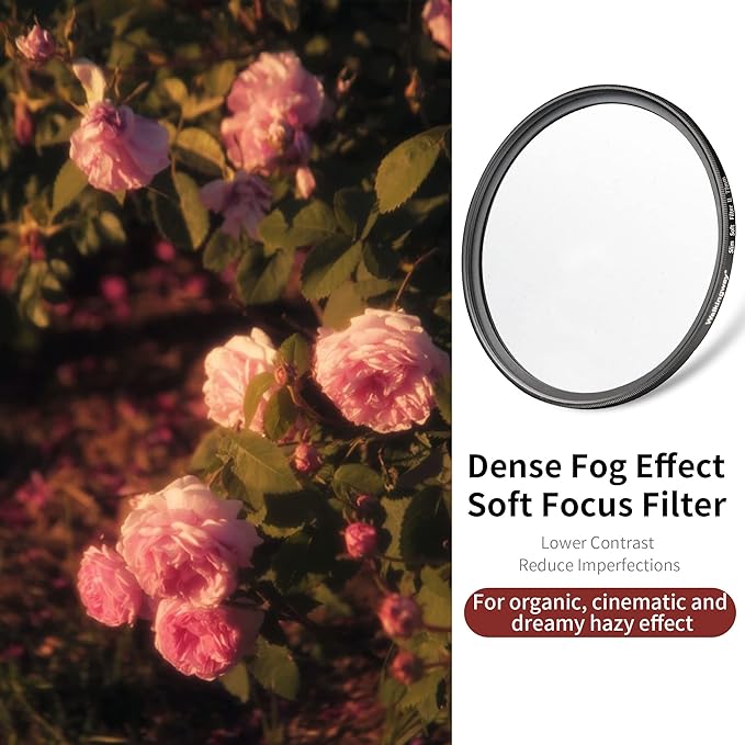Walking Way 39MM White Pro Mist Diffusion Lens Filter, Dreamy Fog & Soft Glow - Image 2