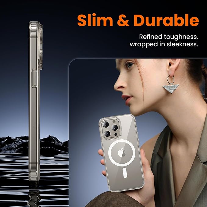 toushion 3 in 1 for iPhone 15 Pro Max Case Clear - Image 6
