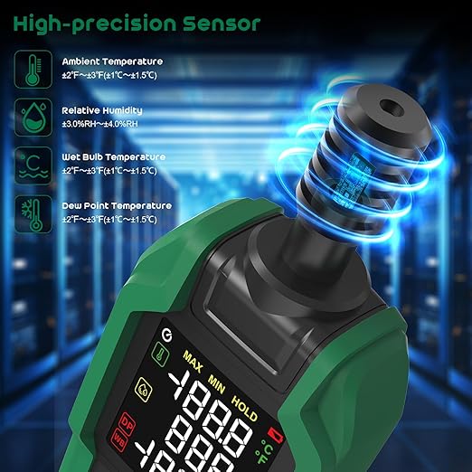 Temperature Humidity Meter, SQECH Digital Hygrometer - Image 5
