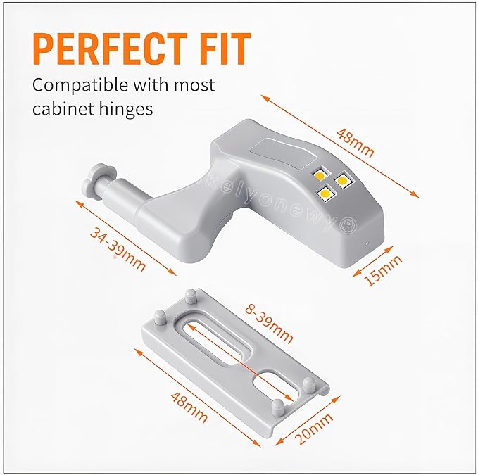Hinge Led Sensor Light for Kitchen Cabinet Cool White Universal Intelligent - Image 4