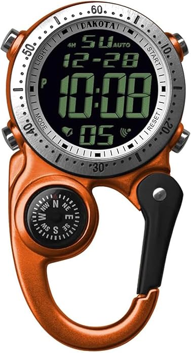 Dakota Digital Backpacker Clip, Fob and Pocket Watch, Timer and Dual Time by Dakota