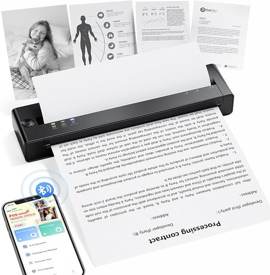 TATTMUSE Inkless Portable Printers Wireless by TATTMUSE