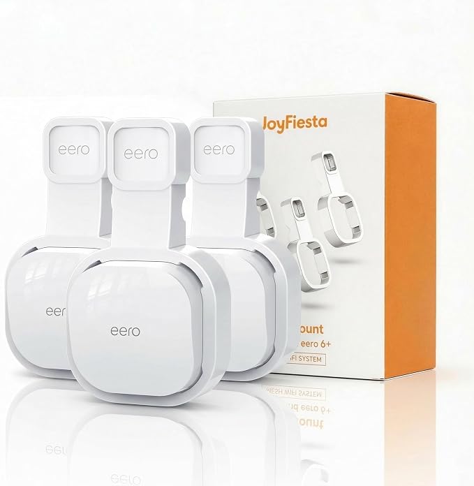 Wall Mount Holder for eero 6 and eero 6+ Router Mesh Wi-Fi System, No Messy by CelebrateEveryLittleMoment