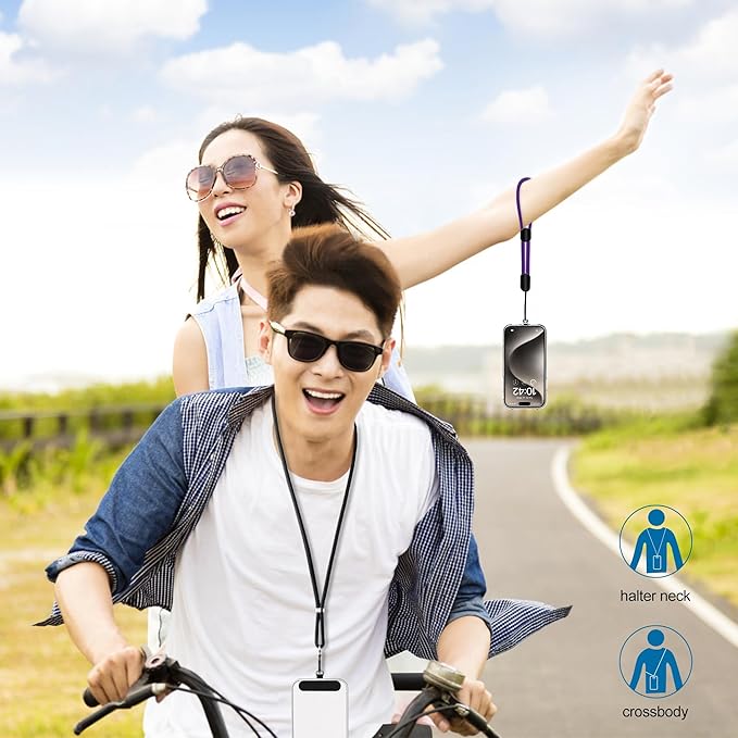 takyu Phone Lanyard, 2 Pack Adjustable Cell Phone Lanyard Crossbody Neck Strap - Image 7
