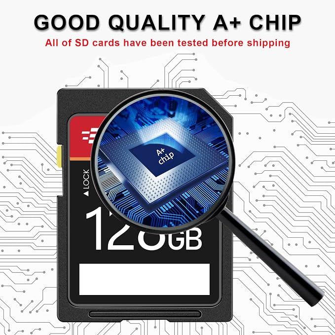 EASTBULL 5-Pack SD Card 128GB U3 V30 High-Speed 100MB/s Read Class 10 SD Card - Image 5