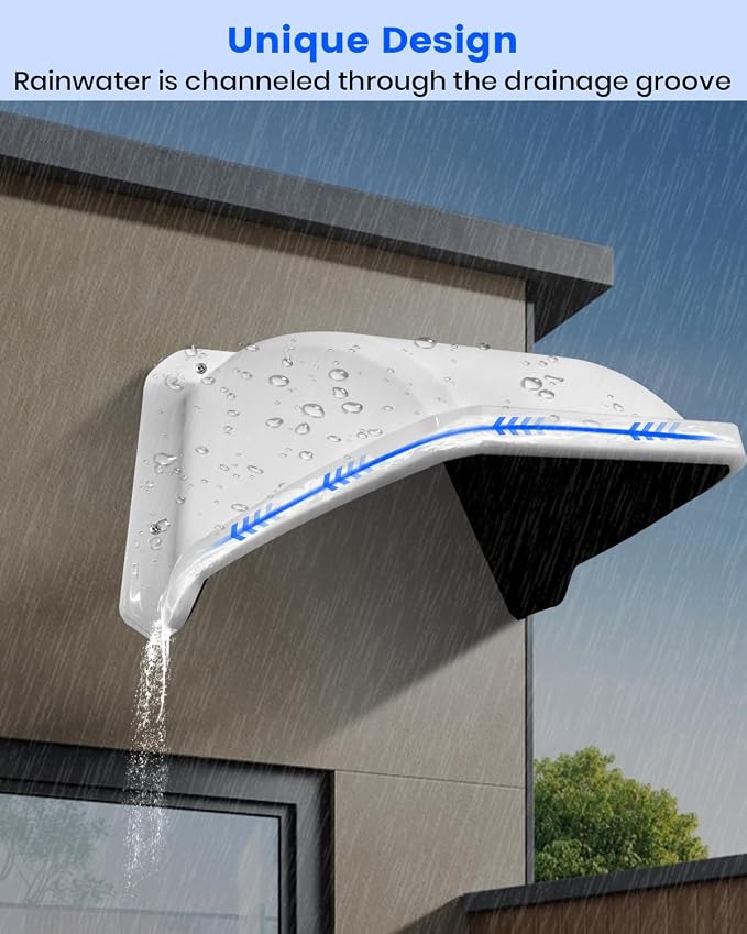 Universal Security Camera Sun Rain Cover Shield, Plastic Protective Proof - Image 4