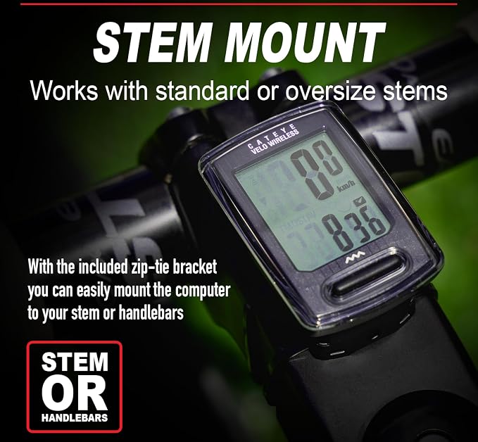 CATEYE Velo Wireless Bike Computer – Analog Speedometer & Odometer - Image 8