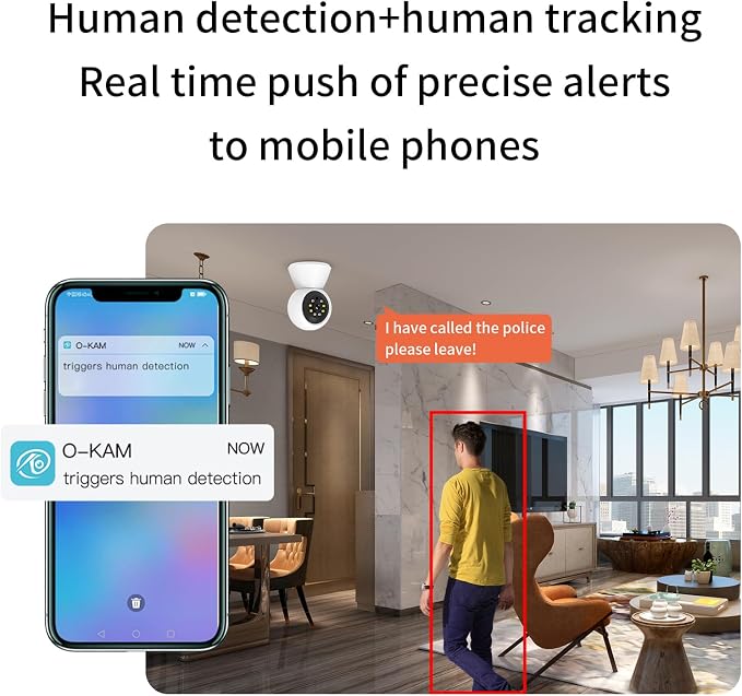 EVERSECU HD 2K 3.0MP WiFi Home Security Camera, Humanoid Auto Tracking - Image 6