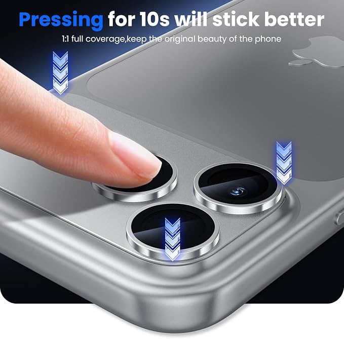 WSKEN for iPhone 17 Pro Camera Lens Protector, Metal Aluminum Alloy Tempered - Image 5
