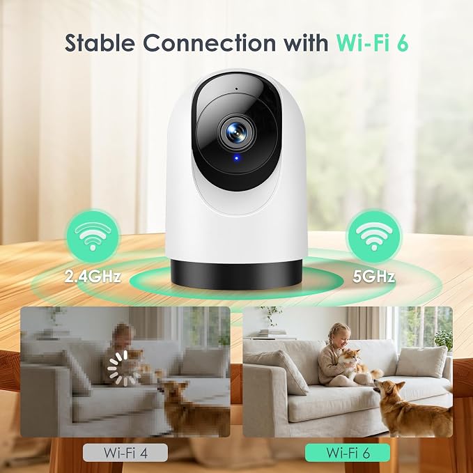 YOTON Indoor Security Camera, 2K 360° WiFi Baby Monitor & Pet Camera - Image 3