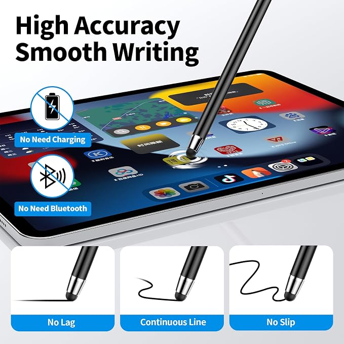 Stylus Pen for Touchscreen, 2-in-1 Stylus | High Sensitivity Precision Suitable - Image 4