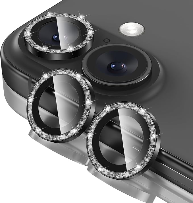 Tensea for iPhone 16 / iPhone 16 Plus Camera Lens Protector, 9H Tempered Glass by Tensea