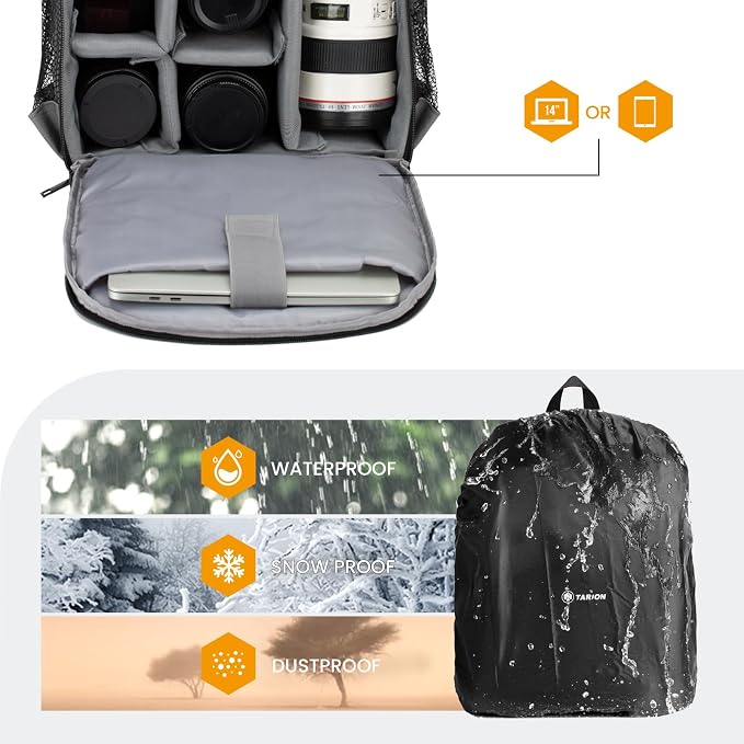 TARION Camera Bag DSLR Camera Backpack - Image 5