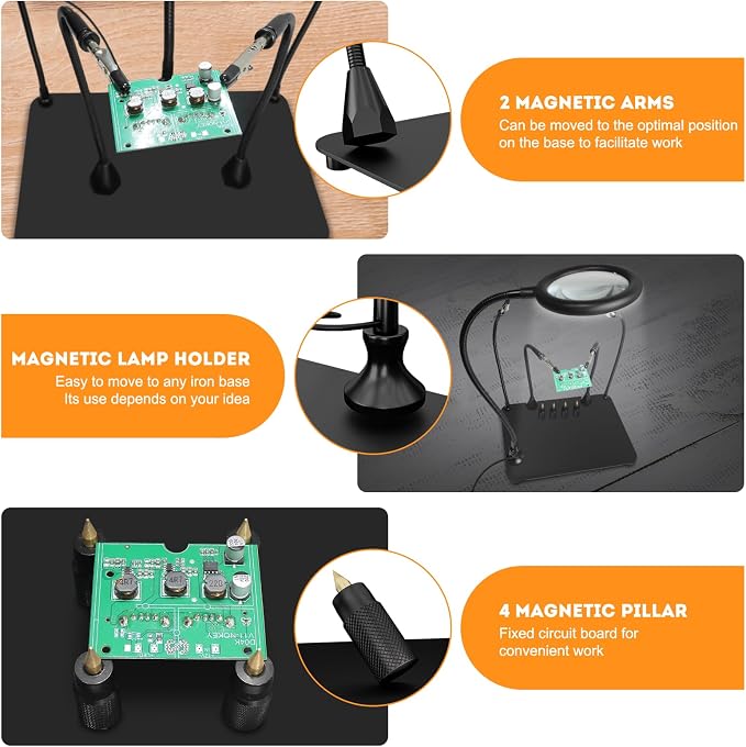 XYK Magnetic Helping Hands Soldering Station - Image 3