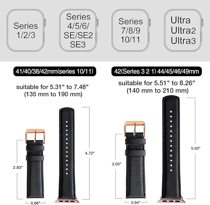 SUNFWR Leather Bands Compatible - Image 5