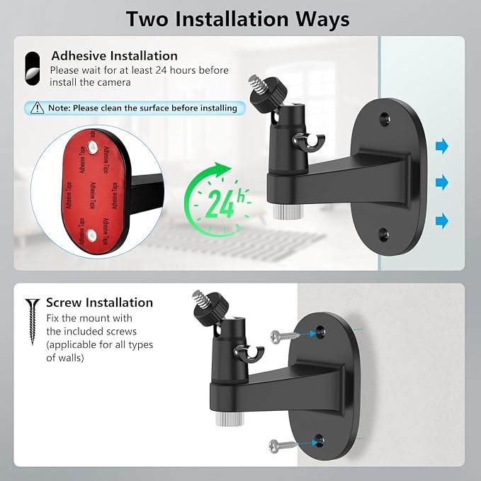 2Pack Ring Camera Wall Mount for Ring Stick Up Cam & Ring Outdoor Cam Plus - Image 5