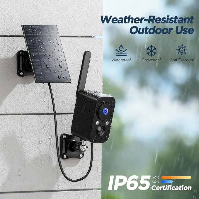 4G SIM Cellular Security Cameras Wireless Outdoor/Indoor: No WiFi Battery - Image 9