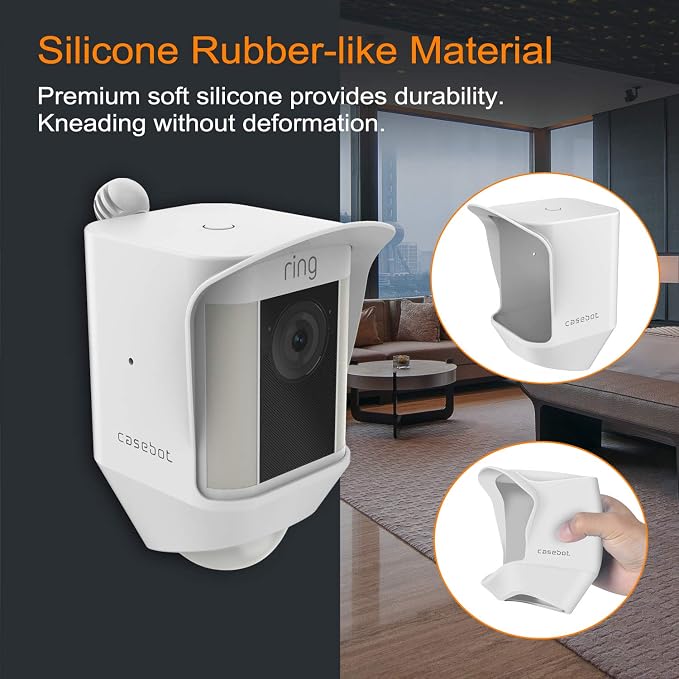 Fintie Silicone Case for Ring Spotlight Cam, Soft Silicone Weather Resistant - Image 5