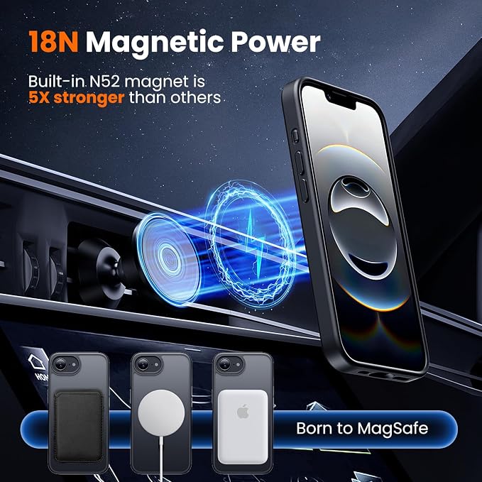 toushion 3 in 1 for iPhone 16E Case/iPhone 17E Case, Screen Protector*2 - Image 5