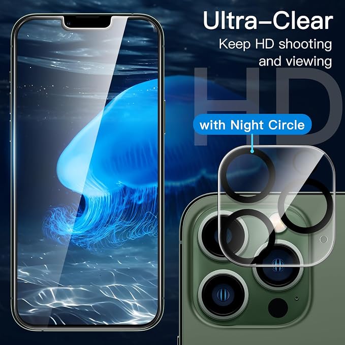 JETech Screen Protector for iPhone 13 Pro Max 6.7-Inch - Image 6