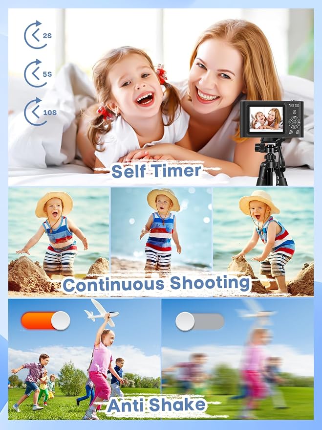 Digital Camera, 44MP Full HD 1080P Point and Shoot Camera - Image 5