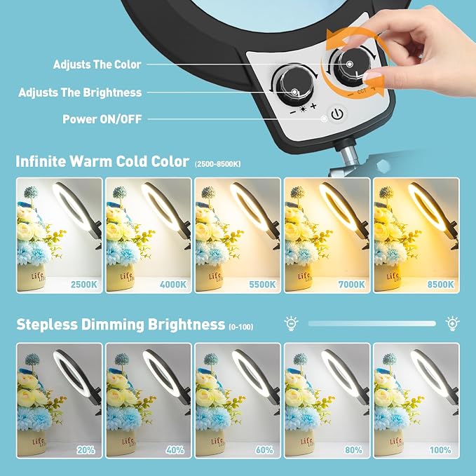 10X Magnifying Glass with Light and Stand, Helping Hands Soldering Station - Image 3