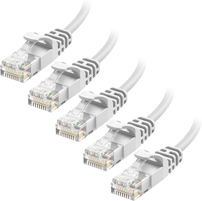 Cable Matters 10Gbps 5-Pack Snagless Cat 6 Ethernet Cable - 14ft by CableMatters
