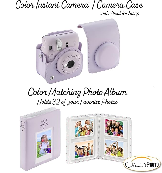 Fujifilm Instax Mini 12 Instant Camera + 60 Photo Prints + Accessories - Image 4
