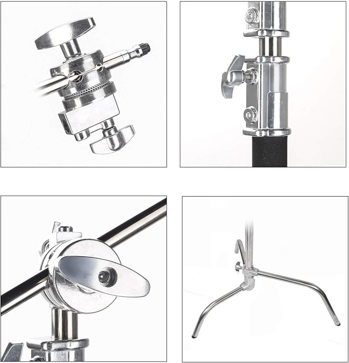 EACHSHOT C Stand Metal with Bag Wheel Max 10.8ft/330cm with 106cm Holding Arm 2 - Image 4