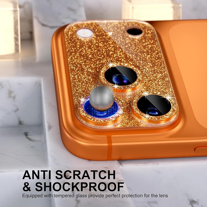 Choiche Compatible for iPhone 17 Pro Camera Lens Protector, Bling Camera Cover - Image 3