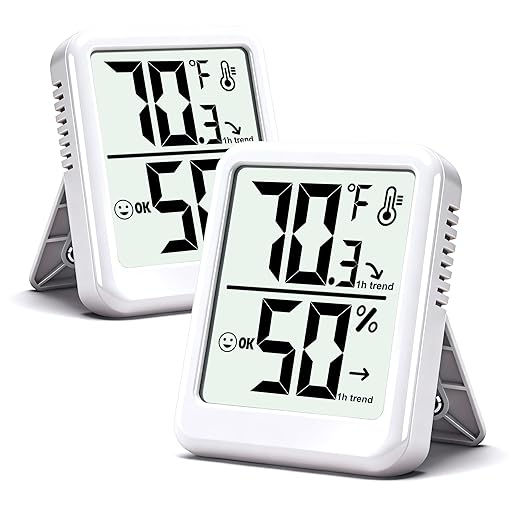 2-Pack Room Thermometer Indoor Hygrometer by Ayawiss
