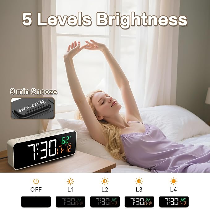 Netzu 3-in-1 Small Digital Clocks - Image 5
