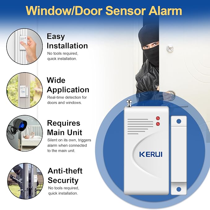 WiFi Security Alarm System Kit-Wireless 120db Loud Weatherproof Siren Horn - Image 3