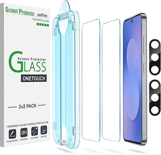 amFilm Auto-Alignment OneTouch for Samsung Galaxy S25 FE 6.7'' Screen Protector by amFilm