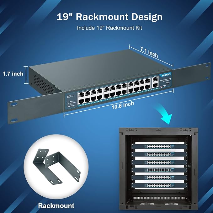 Yuanley 24 Port PoE Switch - Image 5