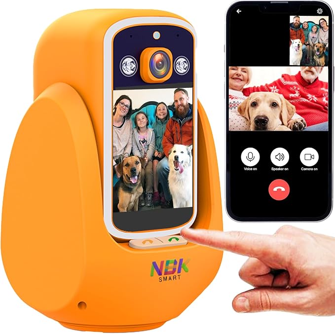 2 Way Camera Audio/Video, 2.8''Screen Pan/Tilt WiFi AI Motion Detection by Unknown