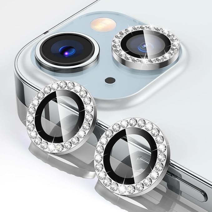 Tensea for iPhone 15 / iPhone 15 Plus Camera Lens Protector, 9H Tempered Glass by Tensea