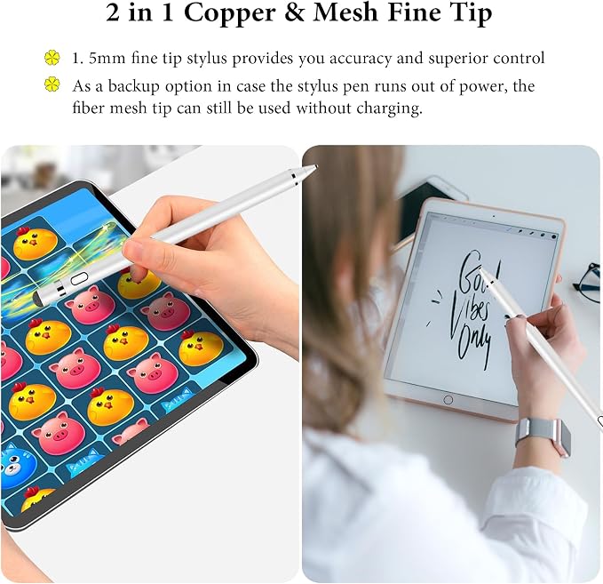 Kenkor Stylus Pen for Touchscreen, Rechargeable Digital Fine Point Active - Image 3