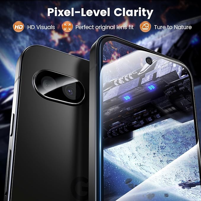 LK 2 Pack for Google Pixel 10a Screen Protector + 2 Pack Camera Lens Protector - Image 6