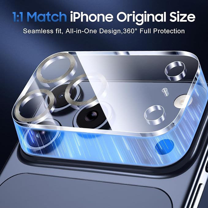 UniqueMe Compatible for 3 Pack iPhone 17 Pro Camera Lens Protector - Image 5