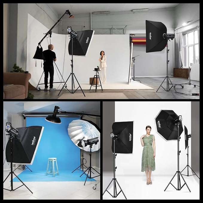 Godox 2X SK300II Studio Flash Strobe Kit:2.4G 600Ws Speedlite Flash Monolight - Image 8
