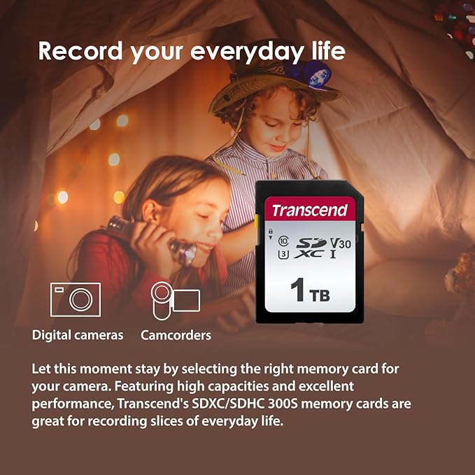 Transcend SDC300S 1TB SDXC SD Card, UHS-I U3 V30, 4K UHD & Full HD - Image 4