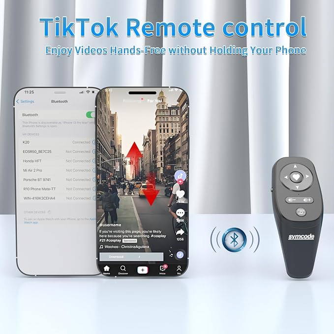 Symcode Smartphone Remote Control Kindle App Page Turner TikTok Remote Control - Image 6