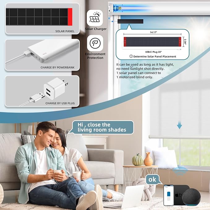 SmartWings Motorized Light Filtering Shades Work - Image 2