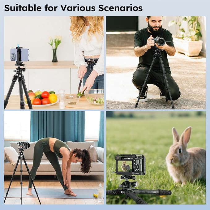 SIRUI 31.5" Compact Carbon Fiber Small Desktop Tripod - Image 8