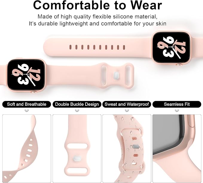 Sport Band Compatible with Apple Watch 38mm 40mm 41mm 42mm 44mm 45mm 46mm 49mm - Image 3