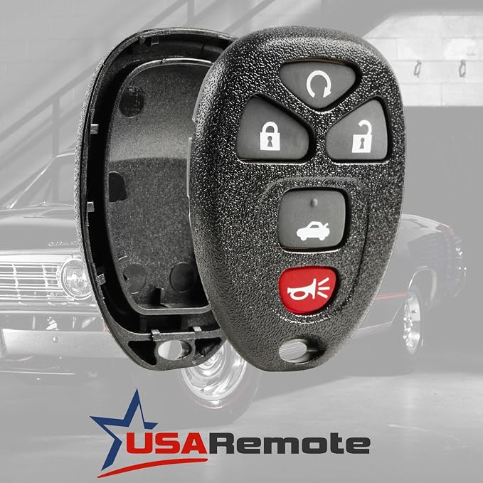 fits Part # 22733524 Shell Case & Pad Key Fob Keyless Entry Remote - Image 2